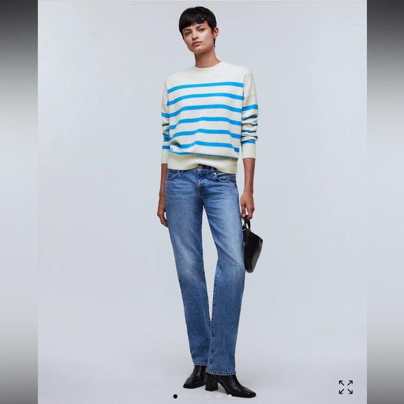 Madewell (Re)sponsible Cashmere Oversized Crewneck Sweater Sz. XXS - Picture 2 of 8